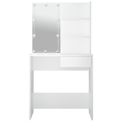 vidaXL Dressing Table | White | Engineered wood, acrylic | Dressing Table