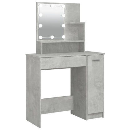 vidaXL Dressing Table | Concrete grey | Engineered wood, acrylic | Standard