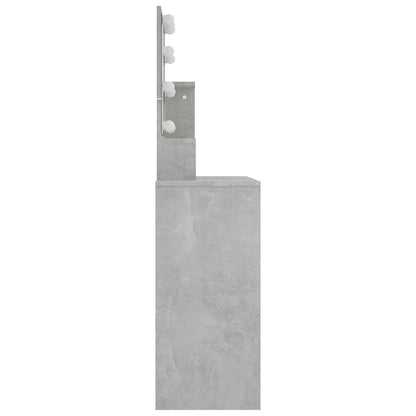 vidaXL Dressing Table | Concrete grey | Engineered wood, acrylic | Standard