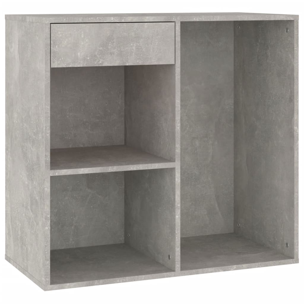 vidaXL Cosmetic Cabinet Concrete Grey 80x40x75 cm Engineered Wood