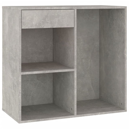 vidaXL Cosmetic Cabinet Concrete Grey 80x40x75 cm Engineered Wood