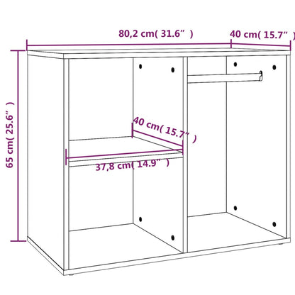 vidaXL Dressing Cabinet Sonoma Oak 80x40x65 cm Engineered Wood