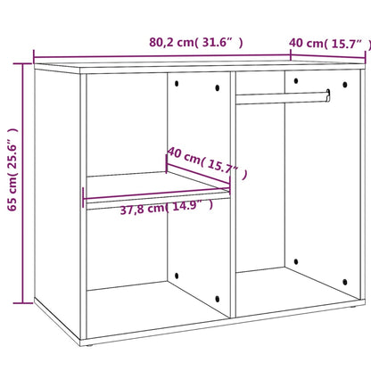 vidaXL Dressing Cabinet | High gloss white | Engineered wood | Medium | Storage