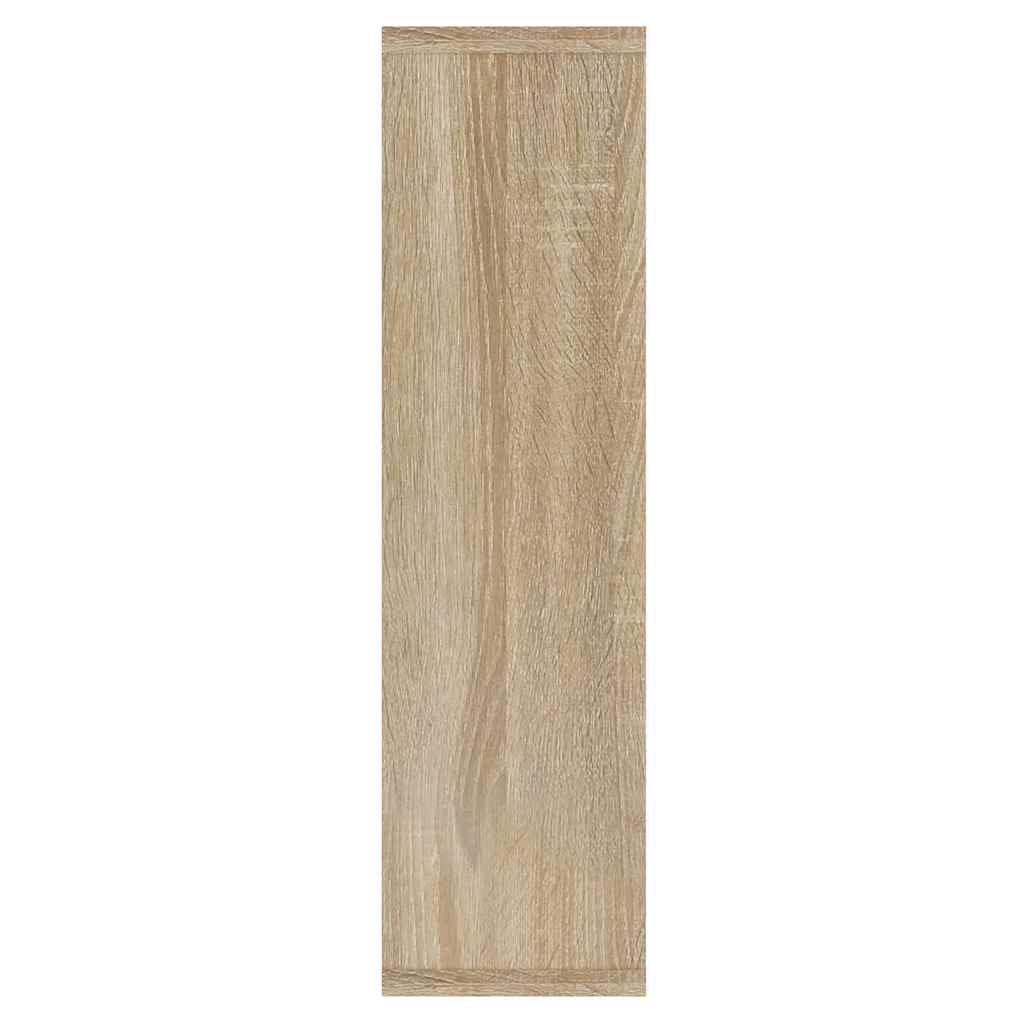vidaXL Mirror Cabinet with LED Sonoma Oak 76x15x55 cm