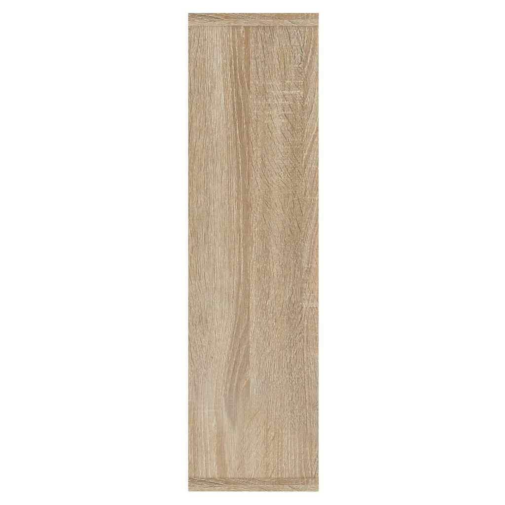 vidaXL Mirror Cabinet with LED Sonoma Oak 76x15x55 cm