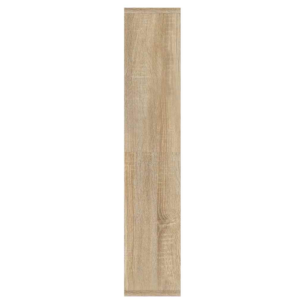 vidaXL Mirror Cabinet with LED Sonoma Oak 91x15x76.5 cm