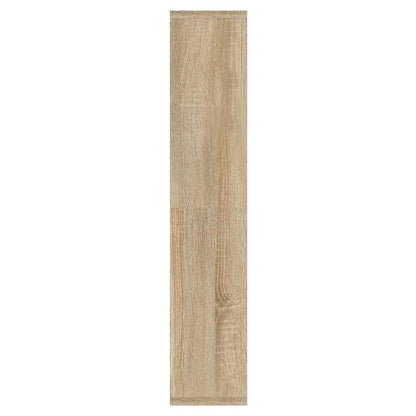vidaXL Mirror Cabinet with LED Sonoma Oak 91x15x76.5 cm