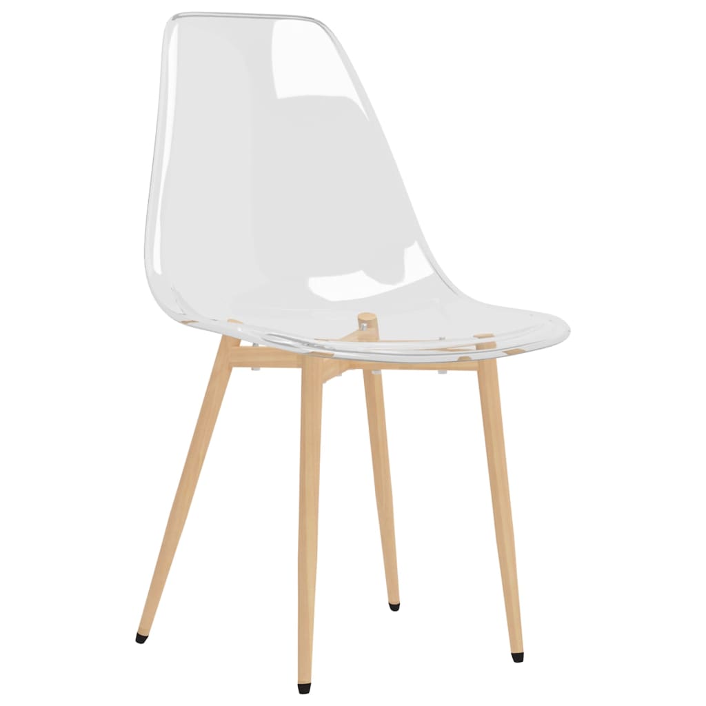 vidaXL Dining Chairs 4 pcs Transparent PET