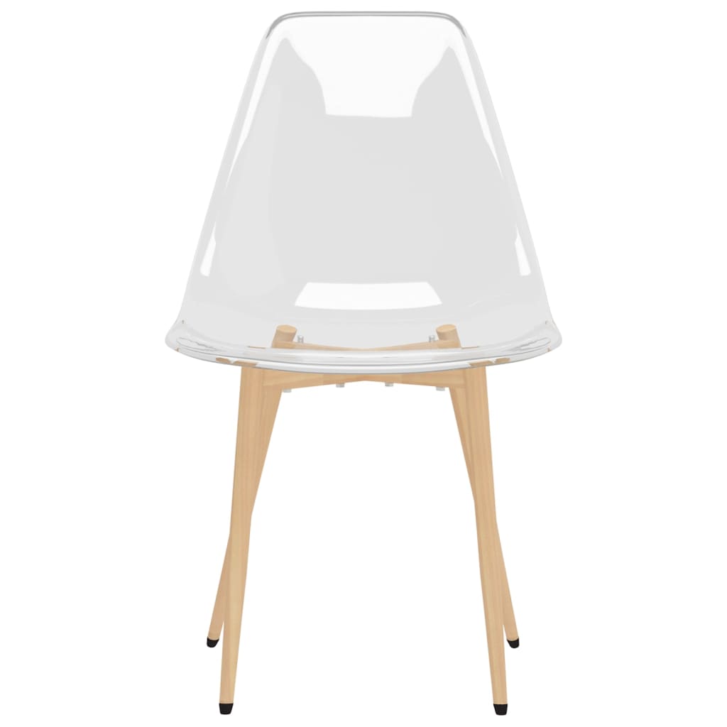 vidaXL Dining Chairs 4 pcs Transparent PET