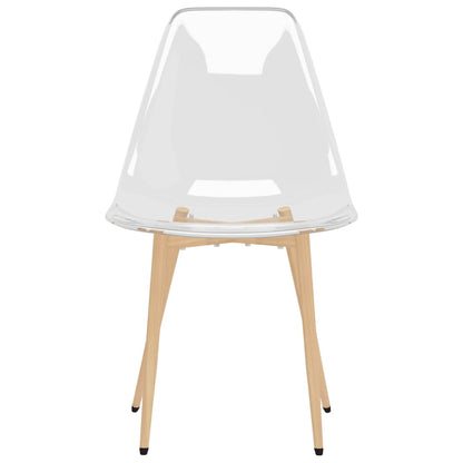 vidaXL Dining Chairs 4 pcs Transparent PET