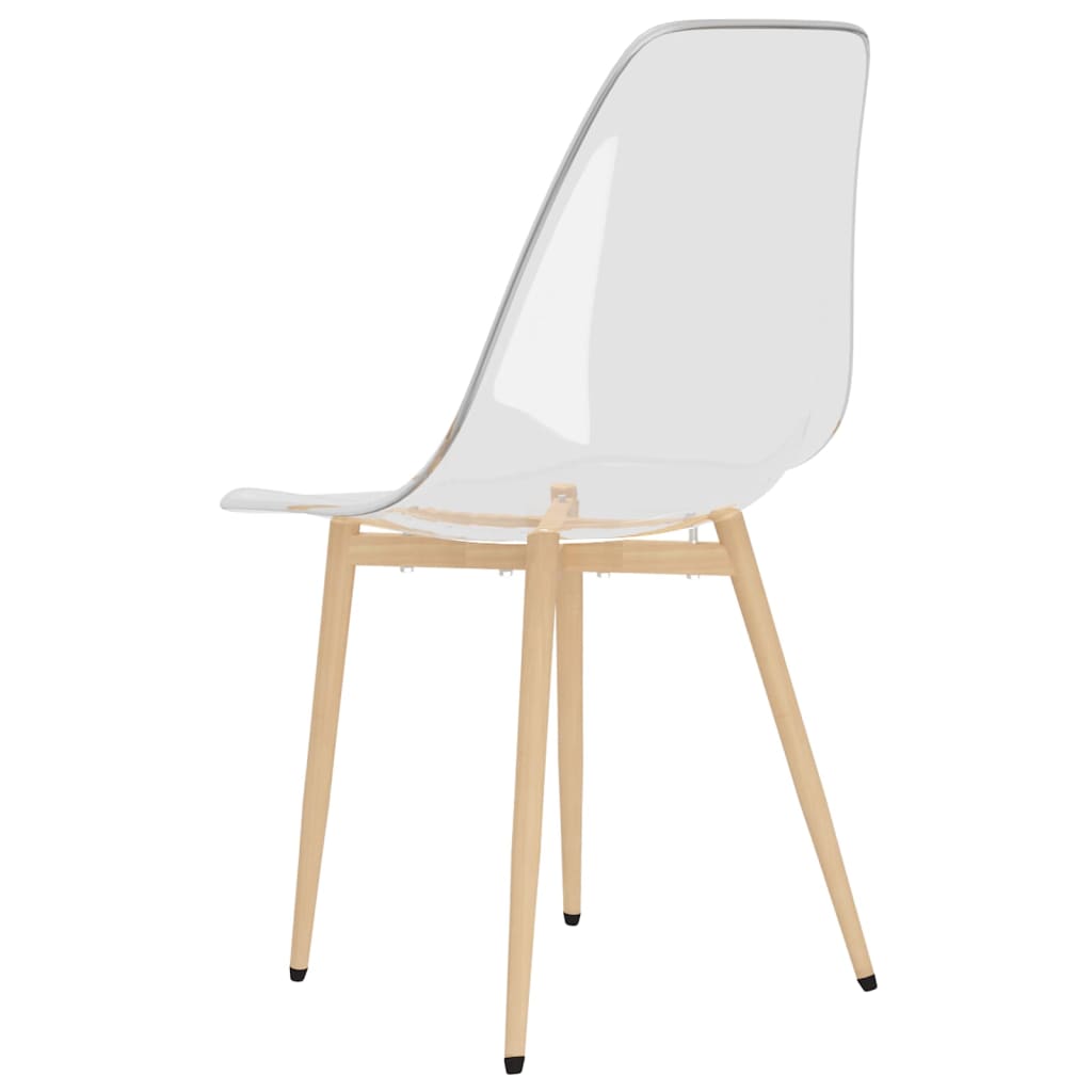vidaXL Dining Chairs 4 pcs Transparent PET