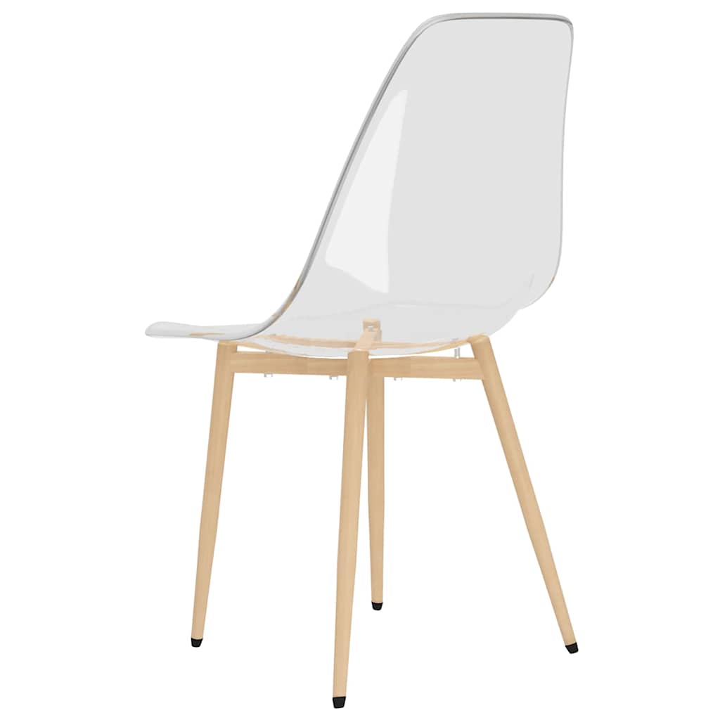 vidaXL Dining Chairs 4 pcs Transparent PET