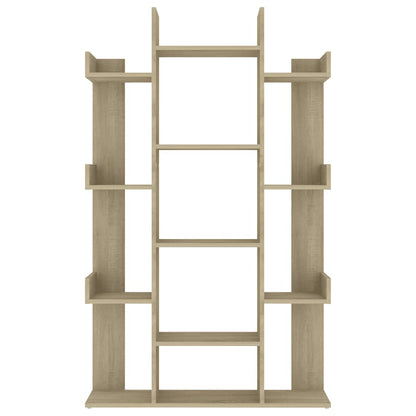 vidaXL Book Cabinet Sonoma Oak 86x25.5x140 cm Engineered Wood