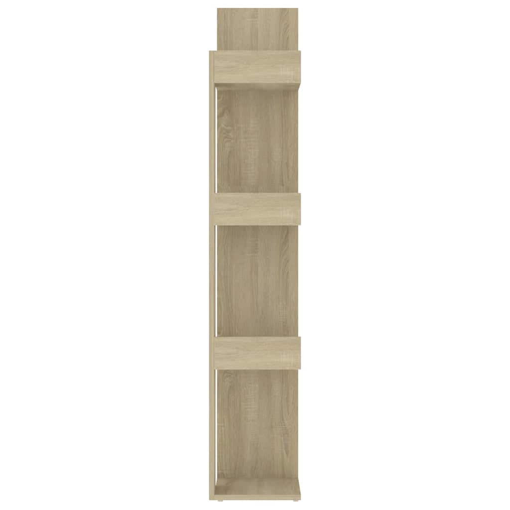 vidaXL Book Cabinet Sonoma Oak 86x25.5x140 cm Engineered Wood