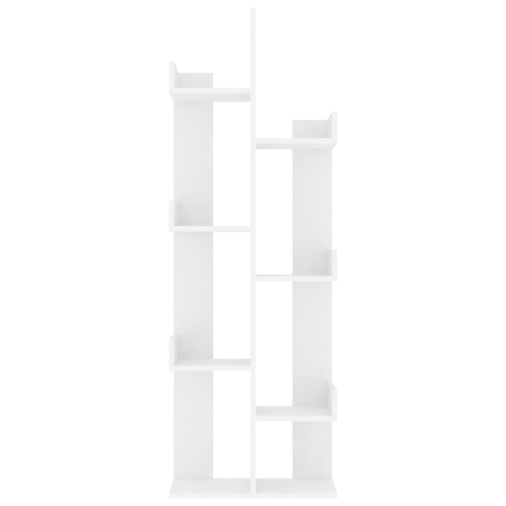 vidaXL Book Cabinet White 48x25.5x140 cm Engineered Wood