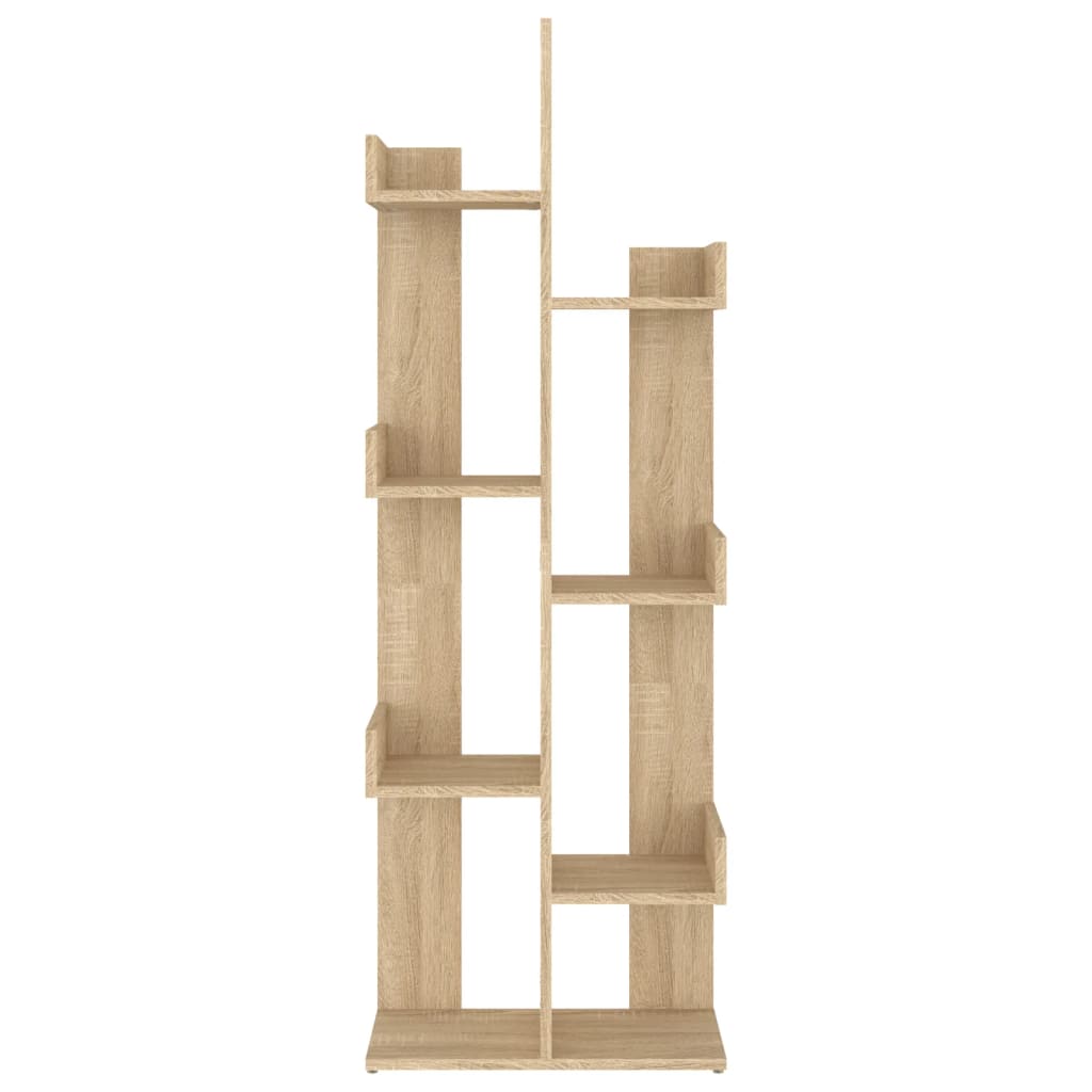 808912 vidaXL Book Cabinet Sonoma Oak 48x25,5x140 cm Engineered Wood