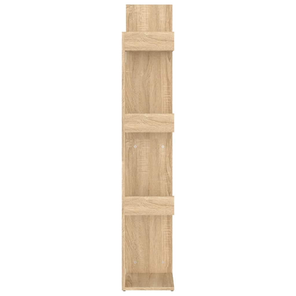 808912 vidaXL Book Cabinet Sonoma Oak 48x25,5x140 cm Engineered Wood