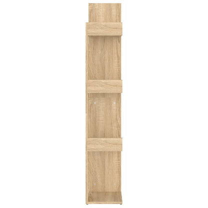 808912 vidaXL Book Cabinet Sonoma Oak 48x25,5x140 cm Engineered Wood
