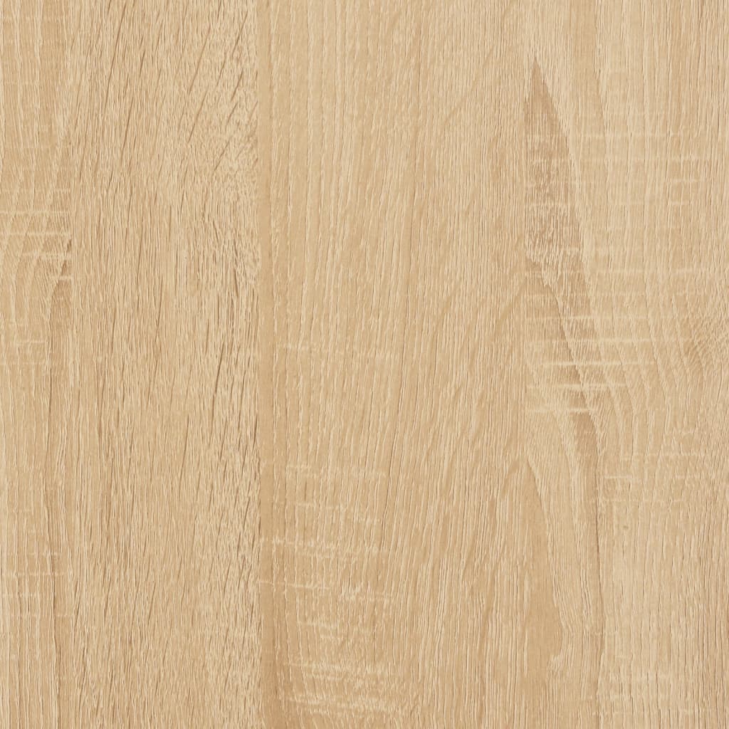 808912 vidaXL Book Cabinet Sonoma Oak 48x25,5x140 cm Engineered Wood