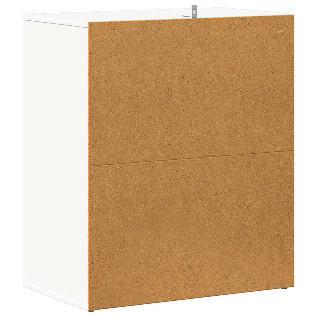 vidaXL Shoe Cabinet White 60x35x70 cm Engineered Wood