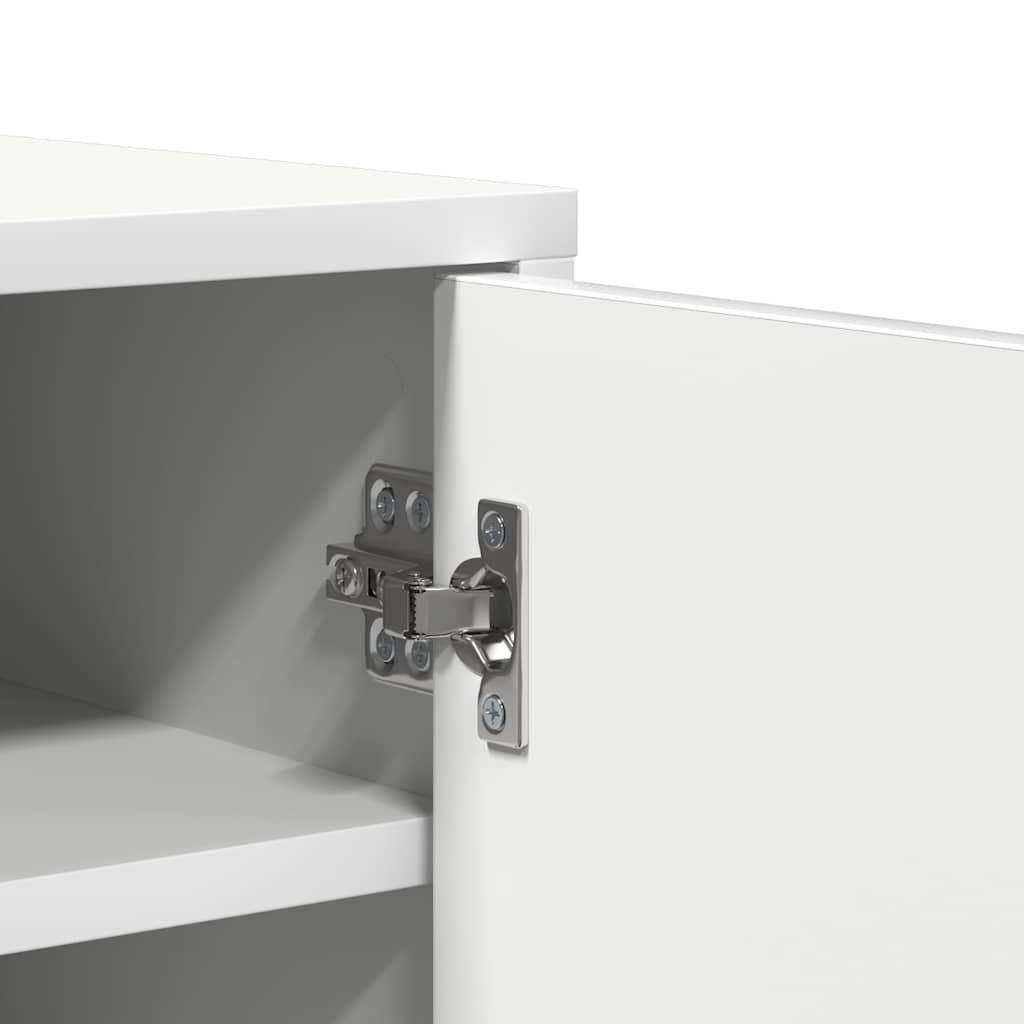 vidaXL Shoe Cabinet White 60x35x70 cm Engineered Wood