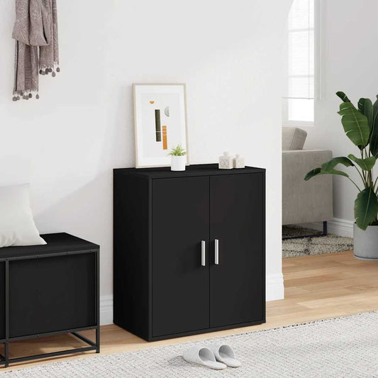 vidaXL Shoe cabinets 60 x 35 x 70 cm Black 5 shelves for shoes
