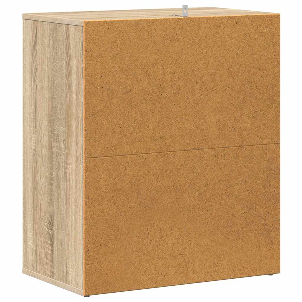 vidaXL Shoe Cabinet Sonoma Oak 60x35x70 cm Engineered Wood