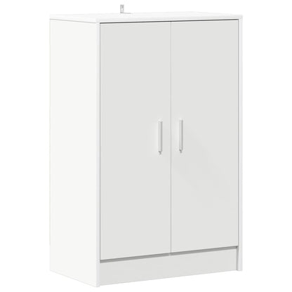 vidaXL Shoe Cabinet White 60x35x92 cm Engineered Wood