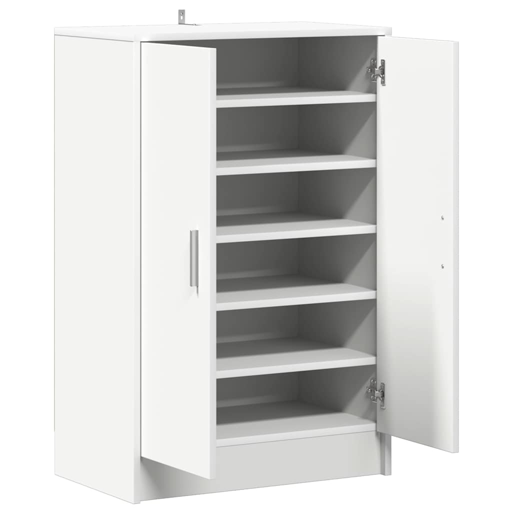 vidaXL Shoe Cabinet White 60x35x92 cm Engineered Wood