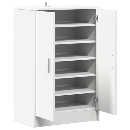 vidaXL Shoe Cabinet White 60x35x92 cm Engineered Wood