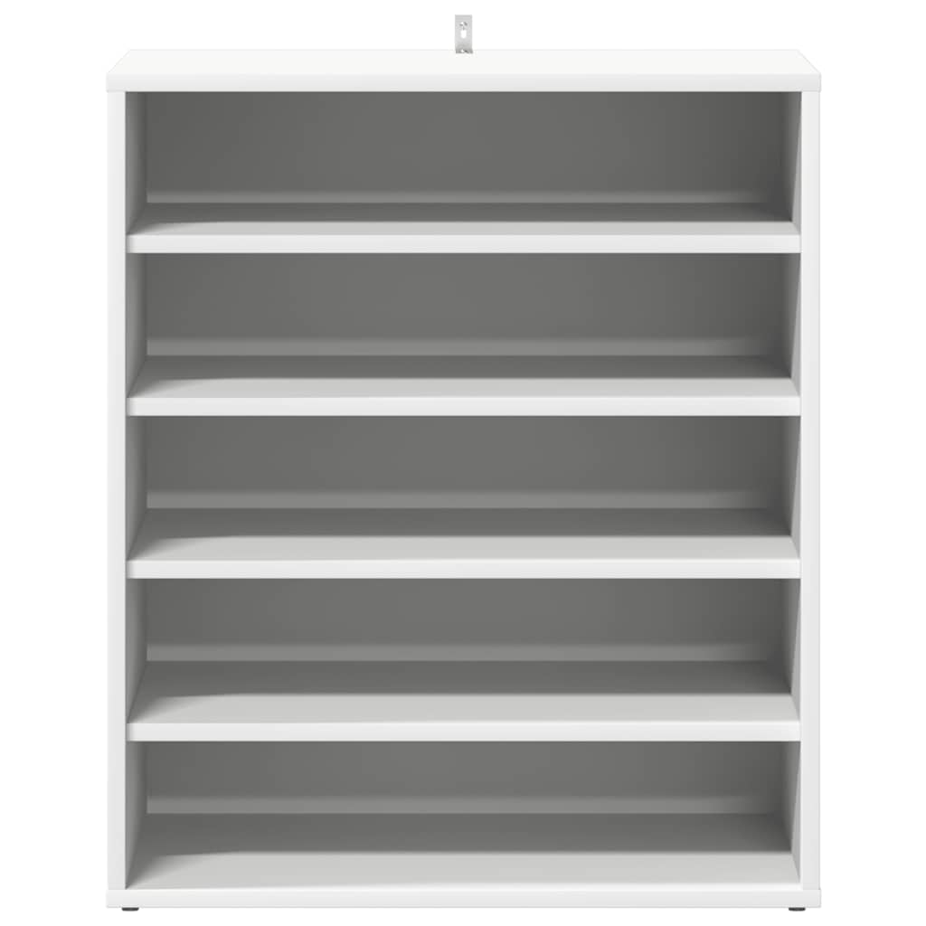 vidaXL Shoe Cabinet White 60x35x70 cm Engineered Wood