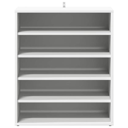 vidaXL Shoe Cabinet White 60x35x70 cm Engineered Wood
