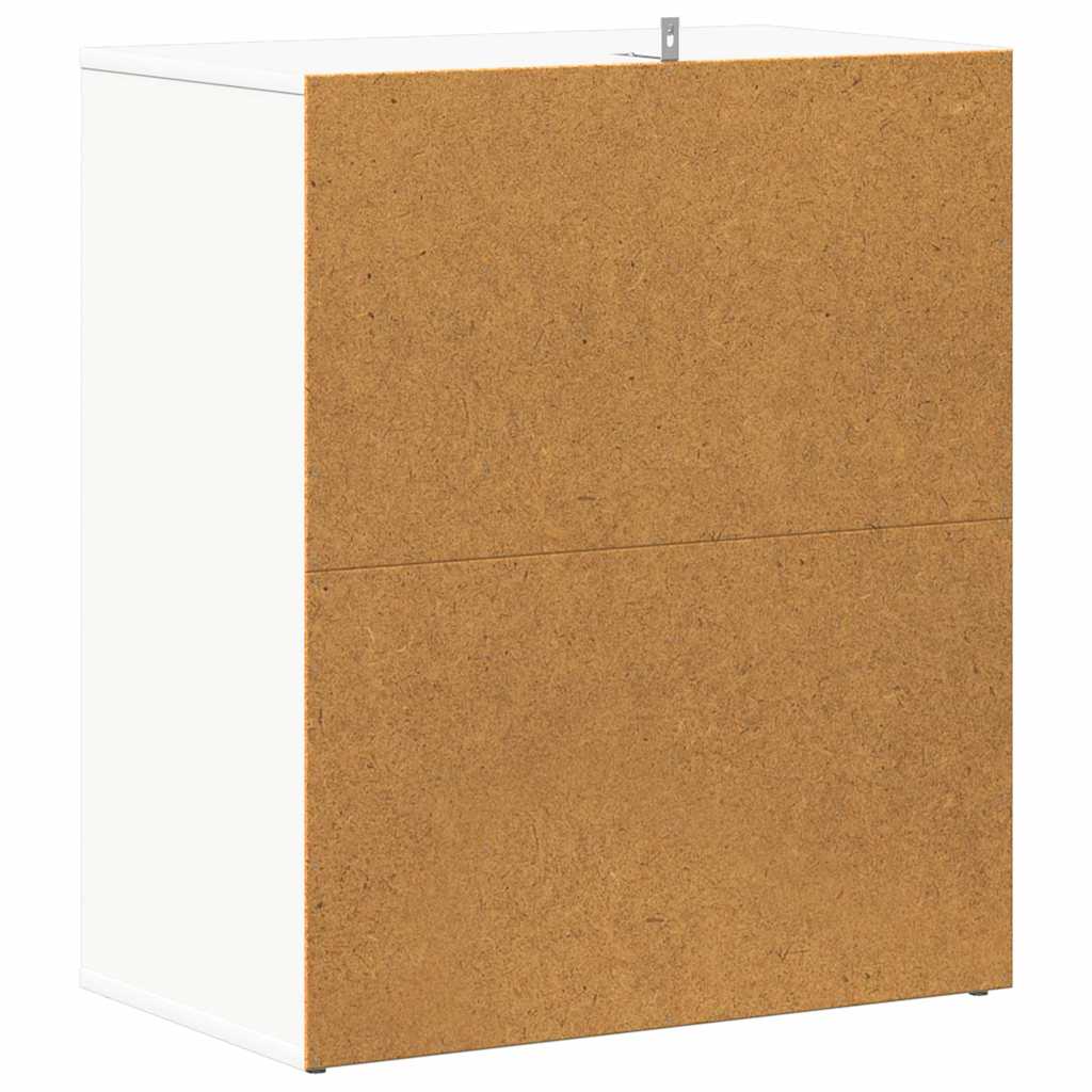 vidaXL Shoe Cabinet White 60x35x70 cm Engineered Wood