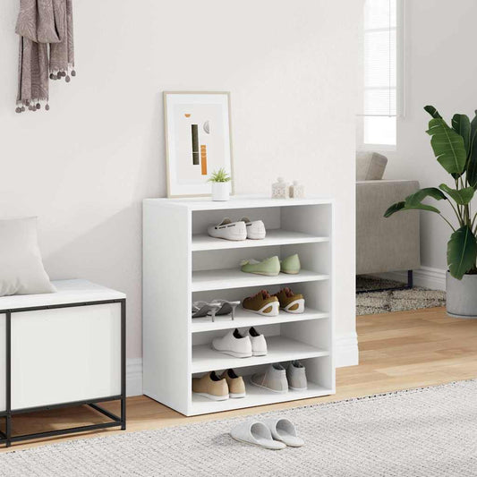 vidaXL Shoe Cabinet White 60x35x70 cm Engineered Wood