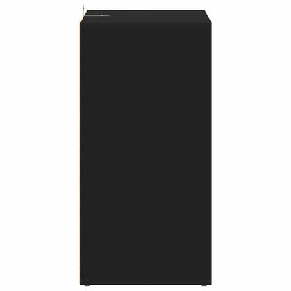 vidaXL Shoe Cabinet Black 60x35x70 cm Engineered Wood