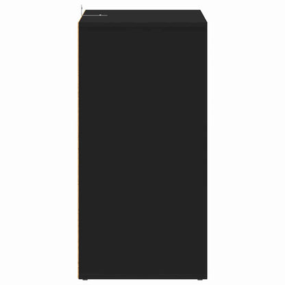 vidaXL Shoe Cabinet Black 60x35x70 cm Engineered Wood