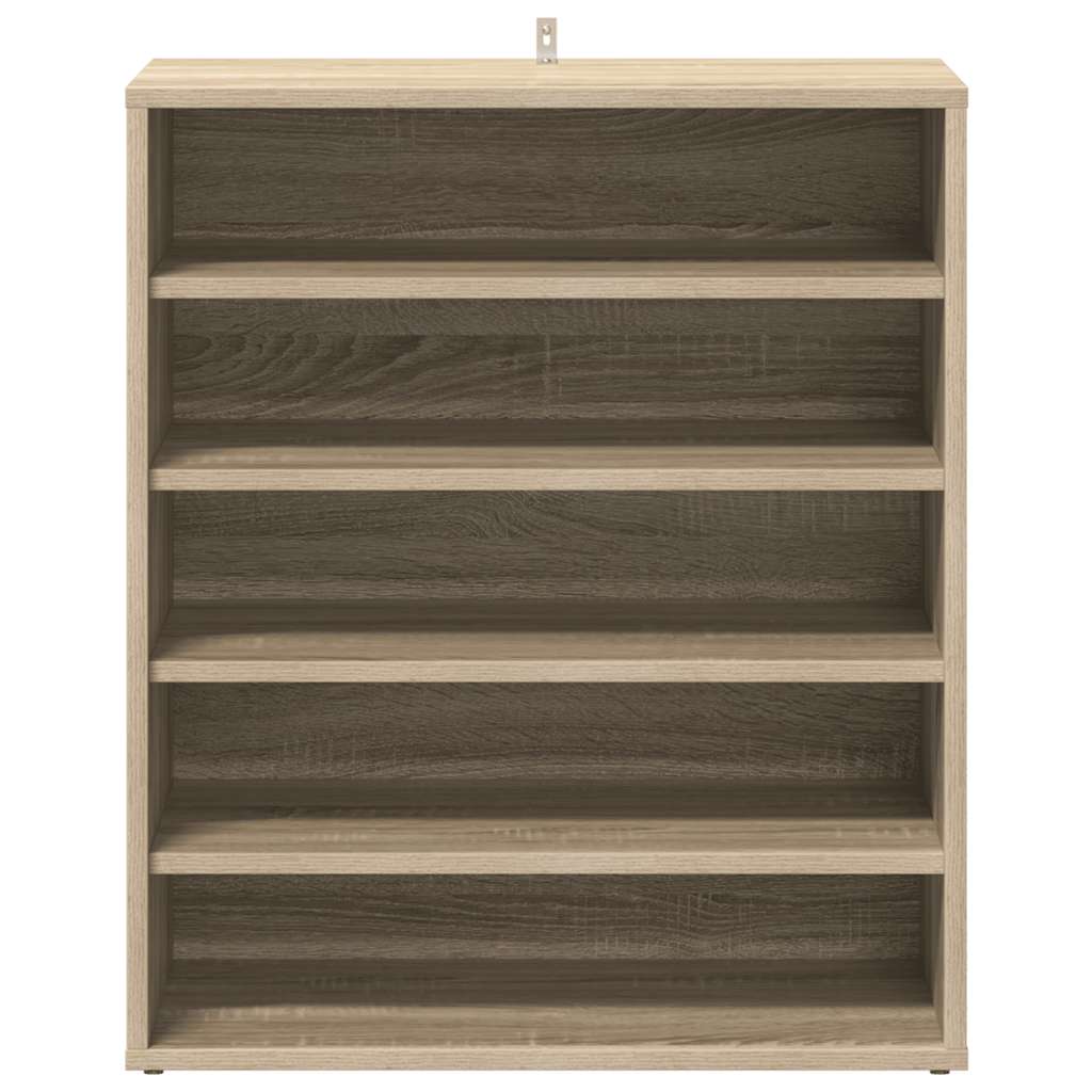 vidaXL Shoe Cabinet Sonoma Oak 60x35x70 cm Engineered Wood