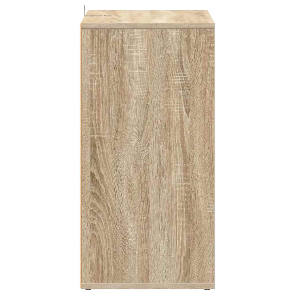 vidaXL Shoe Cabinet Sonoma Oak 60x35x70 cm Engineered Wood