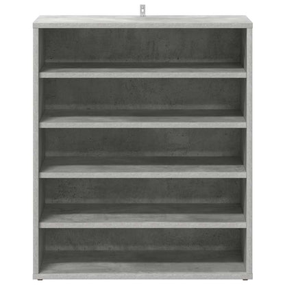 vidaXL Shoe Cabinet Concrete Grey 60x35x70 cm Engineered Wood
