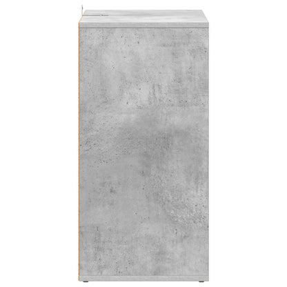 vidaXL Shoe Cabinet Concrete Grey 60x35x70 cm Engineered Wood