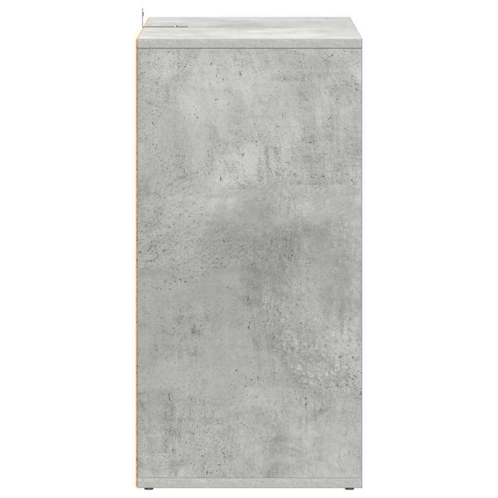vidaXL Shoe Cabinet Concrete Grey 60x35x70 cm Engineered Wood