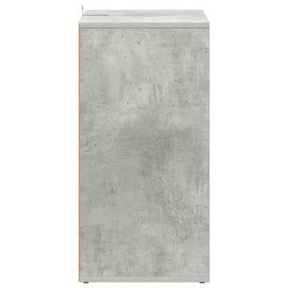 vidaXL Shoe Cabinet Concrete Grey 60x35x70 cm Engineered Wood