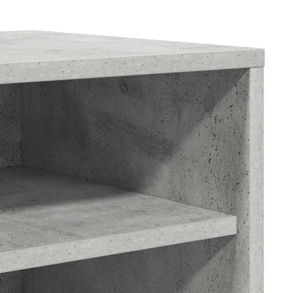 vidaXL Shoe Cabinet Concrete Grey 60x35x70 cm Engineered Wood