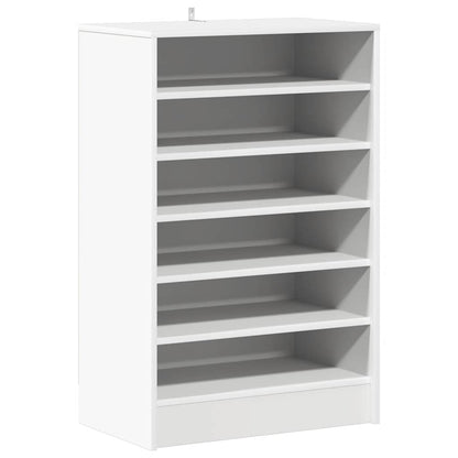 vidaXL Shoe Cabinet White 60x35x92 cm Engineered Wood