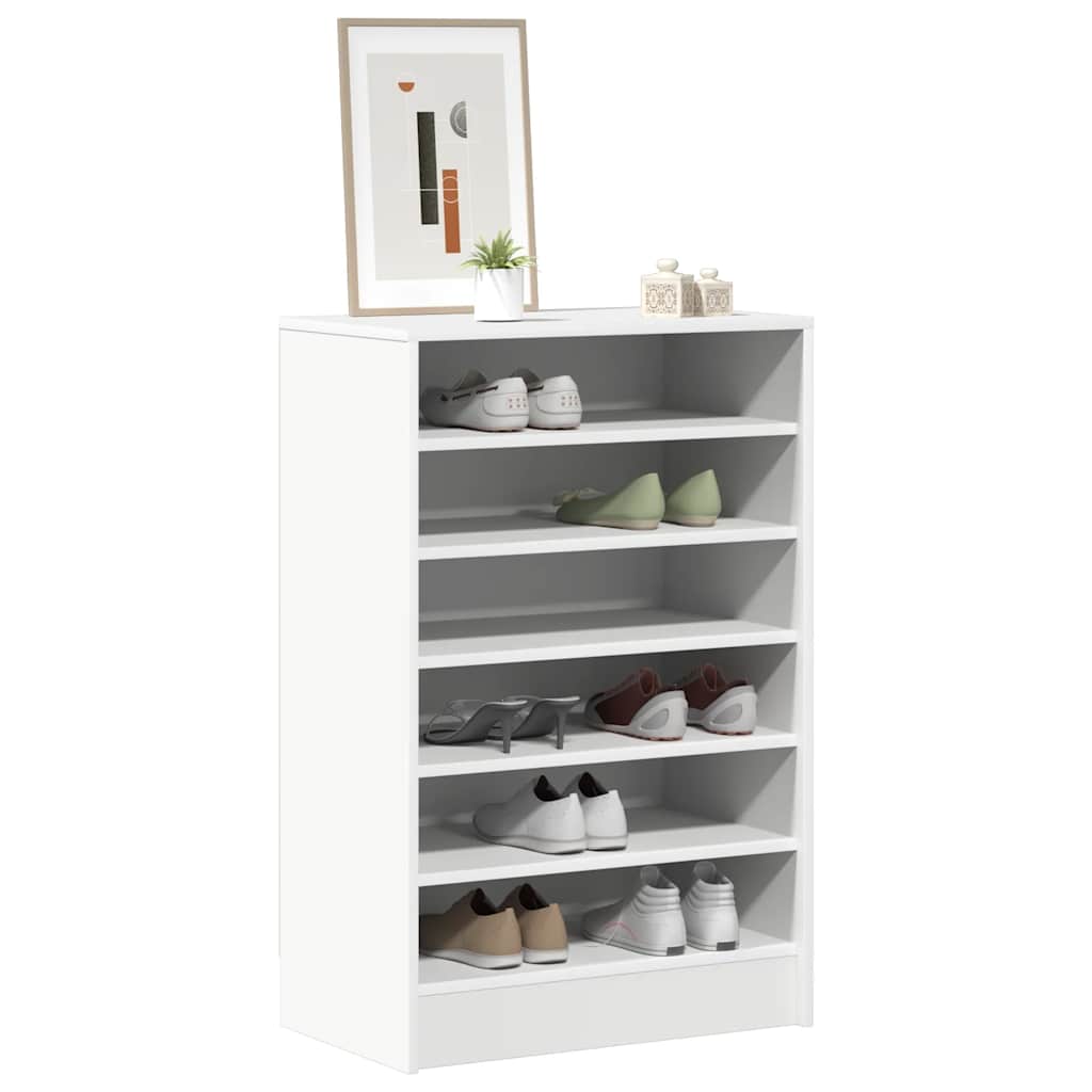 vidaXL Shoe Cabinet White 60x35x92 cm Engineered Wood