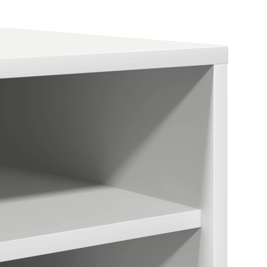 vidaXL Shoe Cabinet White 60x35x92 cm Engineered Wood