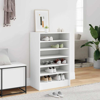 vidaXL Shoe Cabinet White 60x35x92 cm Engineered Wood
