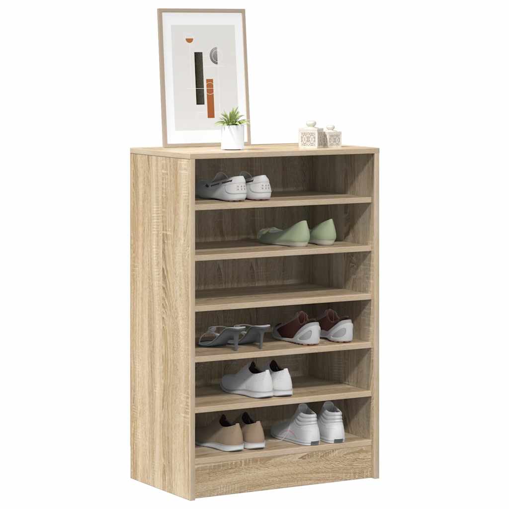 vidaXL Shoe cabinets 60 x 35 x 92 cm Sonoma Oak 7 Shelves