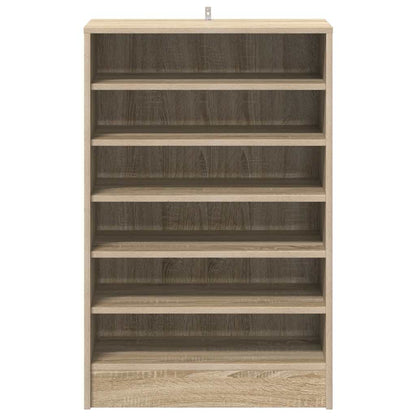 vidaXL Shoe Cabinet Sonoma Oak 60x35x92 cm Engineered Wood