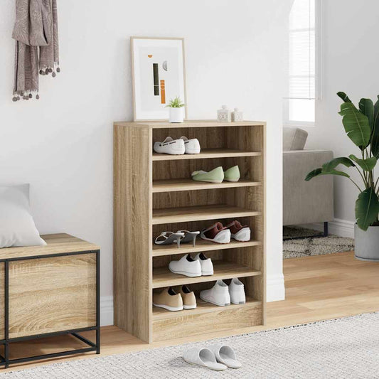 vidaXL Shoe cabinets 60 x 35 x 92 cm Sonoma Oak 7 Shelves